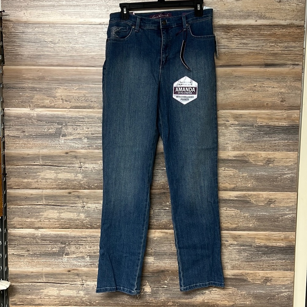 Gloria Vanderbilt Amanda The Original Slimming Jean Tapered Classic Rise NWT